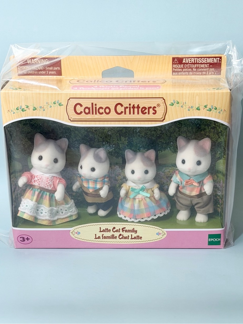 Brand-New! Calico Critters Latte Cat Family